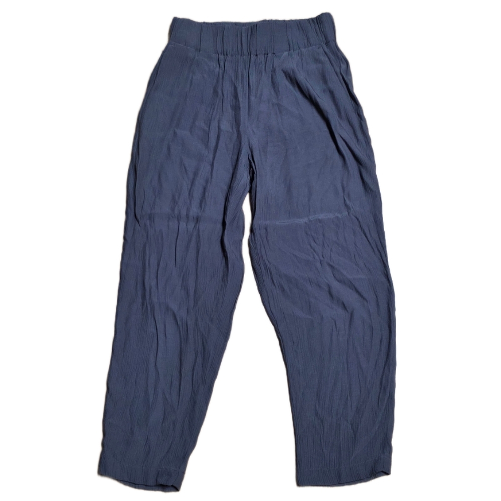 LOFT Petite Bomber Pants Women's Size XSP Gray Textured